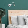Opviq Lámpara de pared de diseño escandinavo ajustable, Plata
